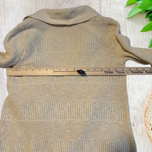L.L. Bean‎ Womens Open Front Sweater Cardigan Sz XS Cream Casual Timeless Rustic - Picture 4 of 8